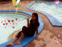 at the pool