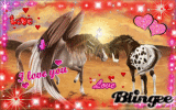 love pegase and horse