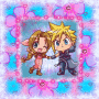 Chibi Aeris and Cloud
