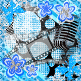 Blue Butterflies Paradise Background 