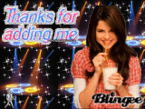 Thanks for Adding me