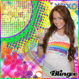Miley Cyrus, Awesome Blingee!!! =D I worked very hard!!! =D