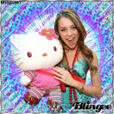 Miley Cyrus and Hello Kitty .