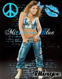 mickie in blue