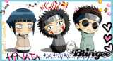 Hinata,Kiba And Shino Chibi