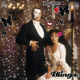 Michael Crawford and Sarah Brightman (2nd Phantom Blingee) Michael Crawford and Sarah Brightman (2nd Phantom Blingee)