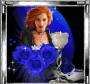 femme de roses bleu femme de roses bleu
