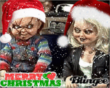 Chucky and Tiffany Merry Christmas