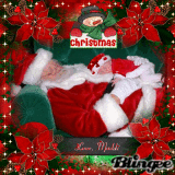 Santa Caught Sleeping on the Job - by Maddi 