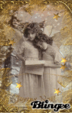 vintage golden angels