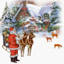 Santa Claus at work