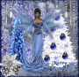 blue christmas fairy