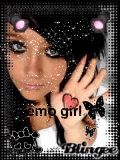 emo black