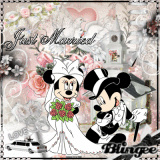 Just Married Mickey and Minnie Scrap - SL 