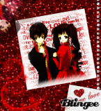 red anime love