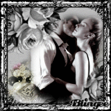 Black and White Vintage Couple   
