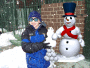 Josjh & The Baby snow man,that he made