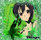 [K-ON in green]   [ginart original blingee]