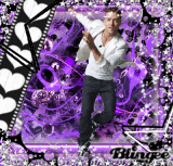 Justin Timberlake in Purple 4 Celebrity Blingee Survivor :D 