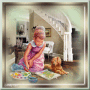 Vintage Girl Water Painting Vintage Girl Water Painting