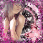 Emo/Scene girl in pink and black!~