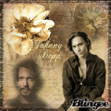 Johnny Depp in gold, original blingee©