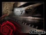 Love note on the piano