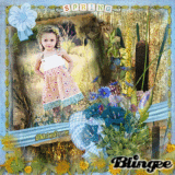 LITTLE GIRL AT SPRING SCENERY!