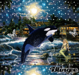 Orca und Nixe
