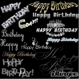 Happy B-day Word Collection 1