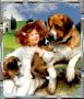 Country girl and her pups