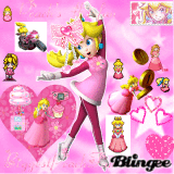pretty pink peach bg