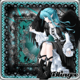 Anime Black Angel♥ For Contest(*+ original vikialele blingee +*)