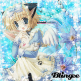  ♥ Blue Neko Anime Kawaii ♥ {By Floppy} 