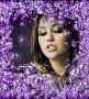 Miley Cyrus in purple