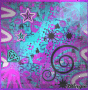 purple and blue backaground by isadritkm