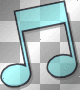 music frame blue