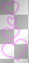 Hearts pink neon
