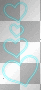 Hearts blue neon