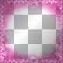 Deco_Glitter_Roses Frame~Pink