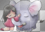 Elephant hugs