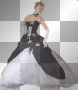 femme belle robe blanc -c