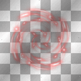 Glowing Swirl background overlay red