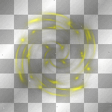 Glowing Swirl background overlay yellow