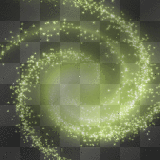 Animated background sparkle stars green