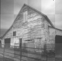 black and white country barn background