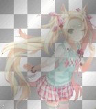 blond neko girl