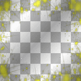 Frame sparkle stars yellow