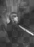 Justin Bieber black white piano music