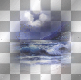 LATO SUMMER  TRANSPARENT BEACH WATER BACKGROUND BLUE MOON